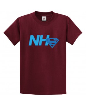 National health Service Superhero Inspired Positive Classic Unisex Kids and Adults T-shirt